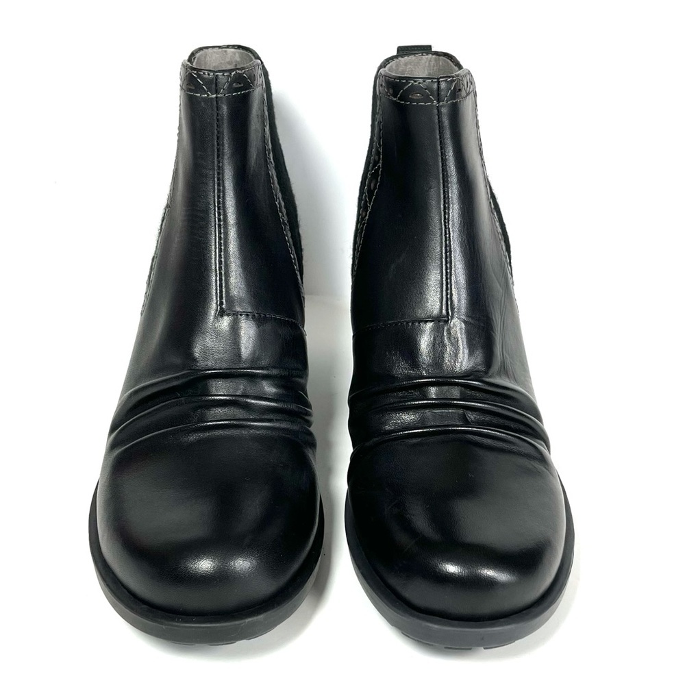 Earth Denali Aspect Ankle Boots Black Leather - Picture 5 of 12